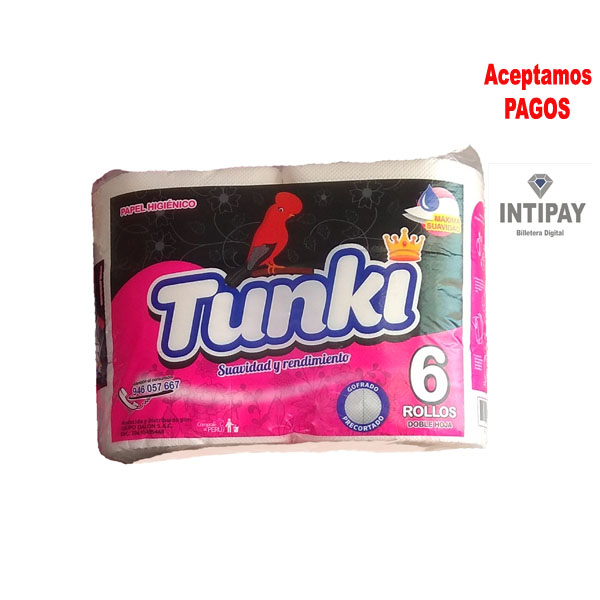 Papel Higienico  institucional El Tunki 6 Rollos